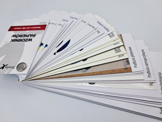 Szeroki wybór papierów i wykończeń
