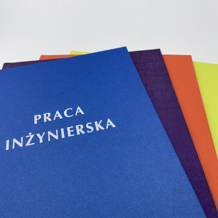kolorowe okładki pracy inżynierskiej