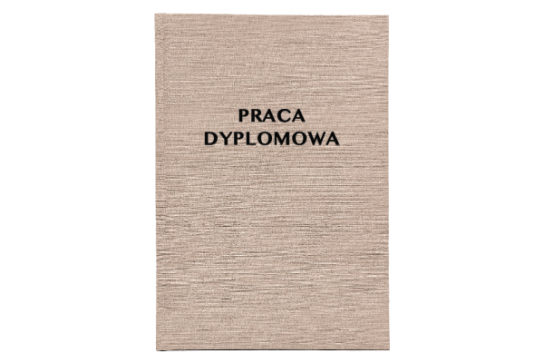 Beżowa Oprawa Pracy Dyplomowej