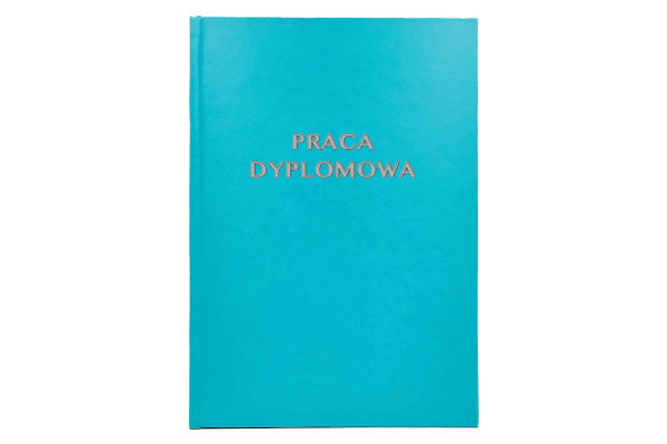 Błękitna Oprawa Pracy Dyplomowej