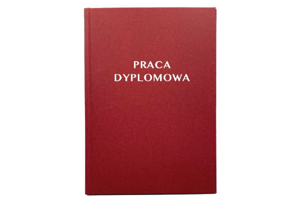 Bordowa Kratka Oprawa Pracy Dyplomowej