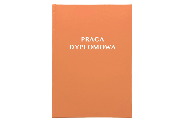 Brzoskwiniowa Oprawa Pracy Dyplomowej