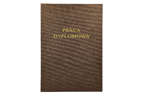 Ciemno Złota Oprawa Pracy Dyplomowej