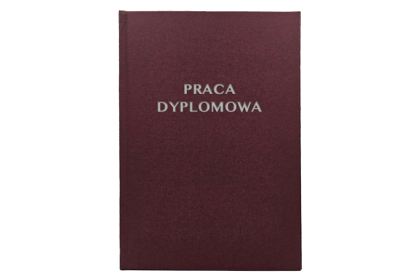 Ciemno Bordowa Oprawa Pracy Dyplomowej