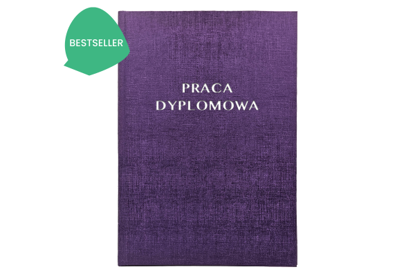 Fioletowa Oprawa Pracy Dyplomowej