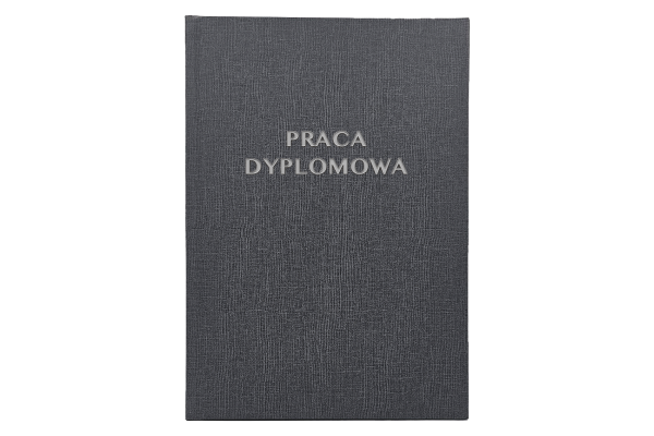Grafitowa Oprawa Pracy Dyplomowej