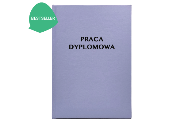 Jasnoniebieska Oprawa Pracy Dyplomowej