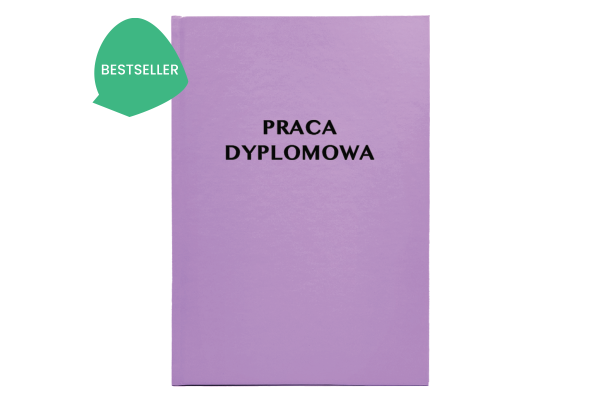 Lawendowa Oprawa Pracy Dyplomowej